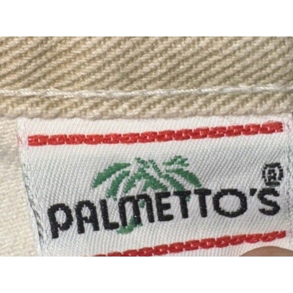 VTG 80s Palmetto’s Pants NWT Size 16 Made in USA High Rise Tapered Tan Cotton - Picture 5 of 11
